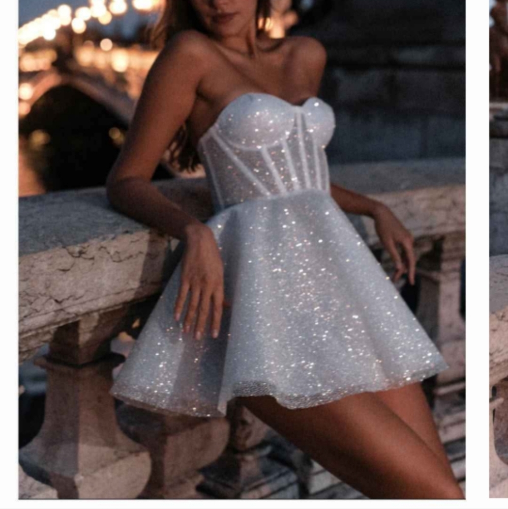 White Bridal Mini Dress